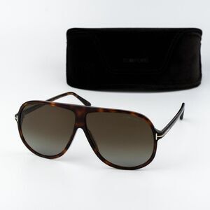 Tom Ford SPENCER-02 Men Sunglasses Havana Brown Gradient Pilot FT0998/S 56P